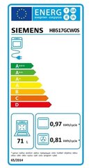 Siemens HB517GCW0S hind ja info | Ahjud | kaup24.ee