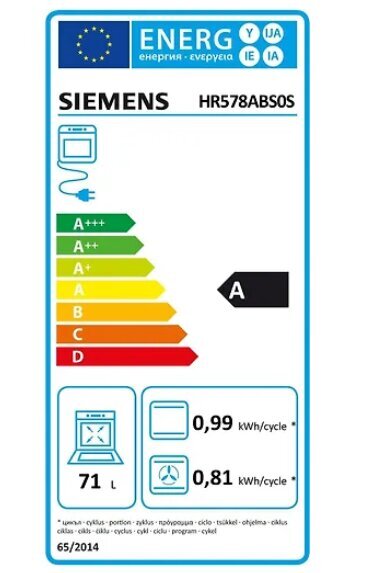 Siemens HR578ABS0S hind ja info | Ahjud | kaup24.ee