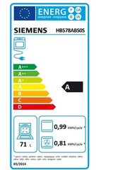 Siemens HB578ABS0S hind ja info | Ahjud | kaup24.ee