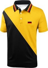 Мужская рубашка-поло geeksport, короткий рукав, стандартная посадка, желтая цена и информация | Мужские футболки | kaup24.ee