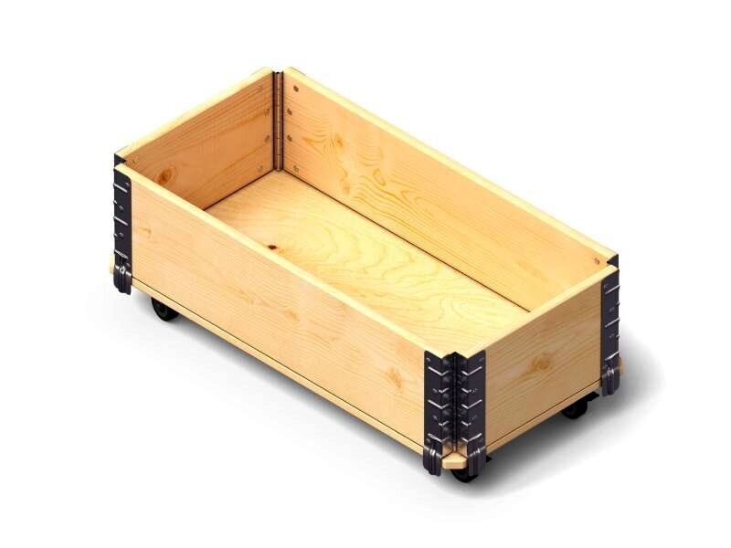 Ratastega lillekast Herbs Box, 800 x 400 x 195 mm цена и информация | Kasvuhooned | kaup24.ee