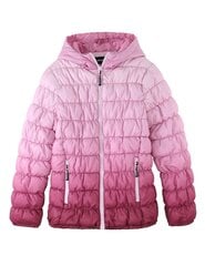 Куртка буферная зимняя для девочки Krumba, розовая цена и информация | Куртки, пальто для девочек | kaup24.ee