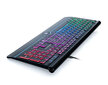 REAL-EL Comfort 7090 EN klaviatuur, RGB taustvalgus hind ja info | Klaviatuurid | kaup24.ee