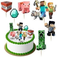 Tordi kaunistus "Minecraft" цена и информация | Гудки для вечеринки Clown Face (4шт.) | kaup24.ee