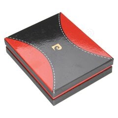 Rahakott meestele Pierre Cardin TILAK37 326 RFID, must/punane hind ja info | Meeste rahakotid | kaup24.ee