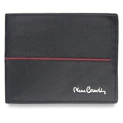 Rahakott meestele Pierre Cardin TILAK38 324 RFID, must/punane hind ja info | Meeste rahakotid | kaup24.ee