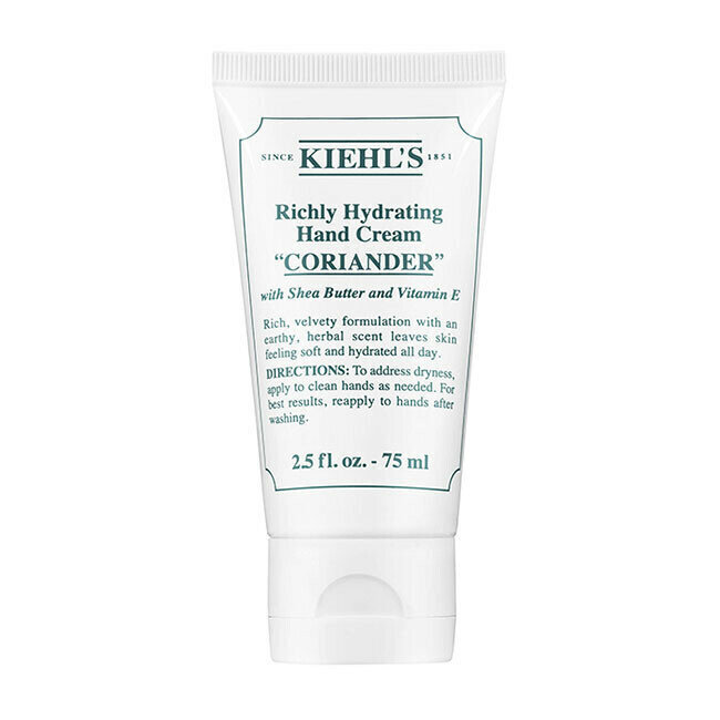 Niisutav Kätekreem Kiehl's Coriander Hand Cream, 75 ml цена и информация | Kehakreemid, losjoonid | kaup24.ee