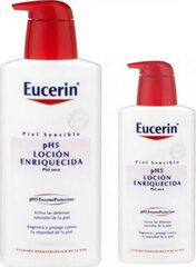 Komplekt Eucerin Ph5 Rich Lotion: Kehakreem, 1000 ml + 400 ml цена и информация | Кремы, лосьоны для тела | kaup24.ee