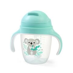 Tass koos kõrrega Babyono 1464/03, roheline, 6 kuud+, 240 ml цена и информация | Бутылочки и аксессуары | kaup24.ee