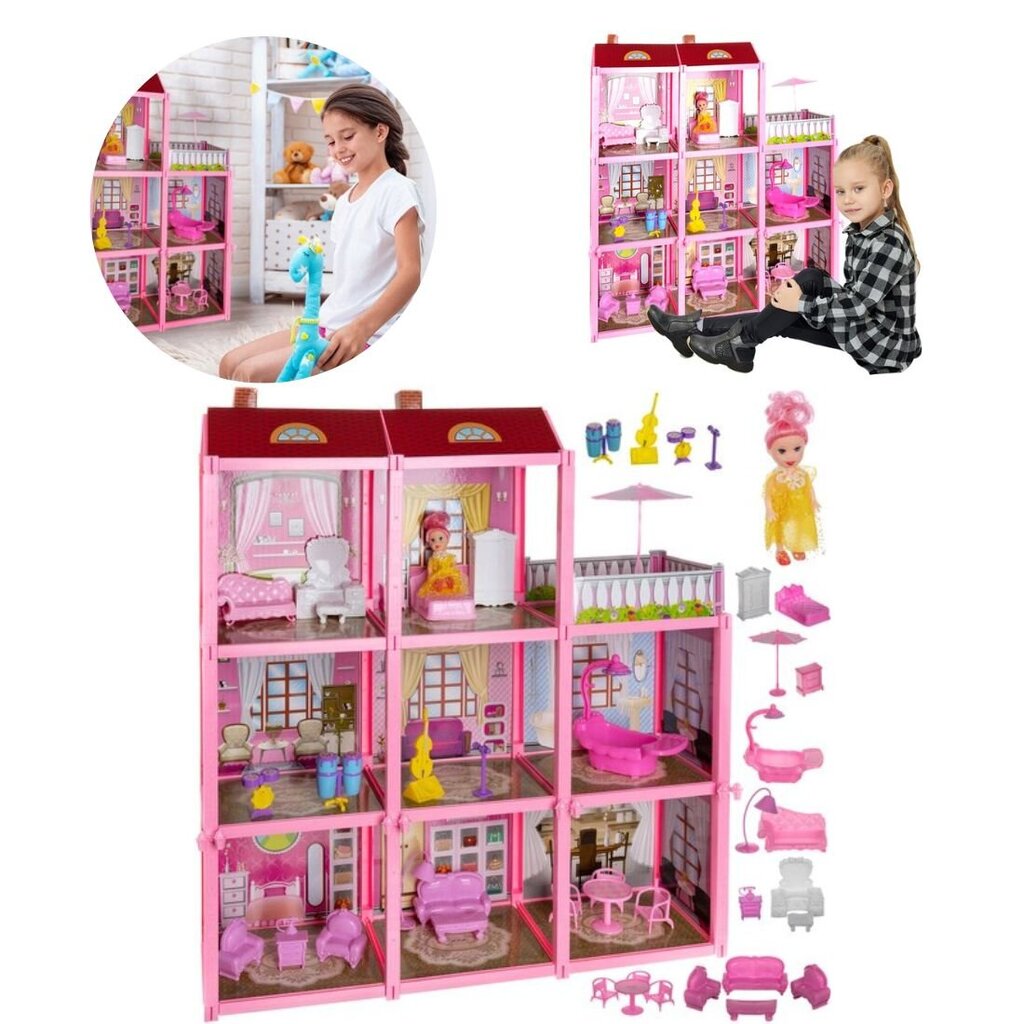 Nukumaja, 65 cm hind ja info | Tüdrukute mänguasjad | kaup24.ee