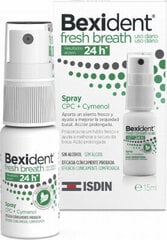 Защита ротовой полости Isdin Bexident Spray Свежее дыхание (15 ml) цена и информация | Для ухода за зубами | kaup24.ee