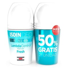 Deodorant Isdin Roll-on Lambda Control Intense 48h, 2 x 50 ml цена и информация | Дезодоранты | kaup24.ee