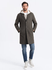 Мужское легкое однобортное пальто - графит V5 OM-COWC-0104 123373-7 цена и информация | Мужские пальто | kaup24.ee