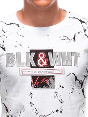 Мужская футболка S1915 - белая 123357-7 цена и информация | Meeste T-särgid | kaup24.ee