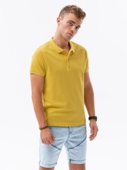 T-särk meestele Ombre Clothing, kollane hind ja info | Meeste T-särgid | kaup24.ee