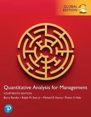 Quantitative Analysis for Management, Global Edition, 14th edition hind ja info | Majandusalased raamatud | kaup24.ee