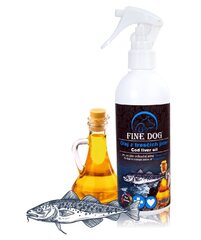 Fine Dog tursamaksaõli sprei koertele ja kassidele, 250 ml цена и информация | Пищевые добавки и анти-паразитные товары | kaup24.ee