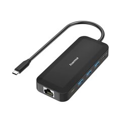 Hama Classic Line USB-C jaotur, multiport, 6 porti, USB-A, USB-C, HDMI, LAN/Ethernet, must – adapter цена и информация | Hama Компьютерная техника | kaup24.ee