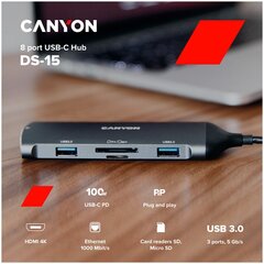 Canyon DS-15 hind ja info | USB jagajad, adapterid | kaup24.ee