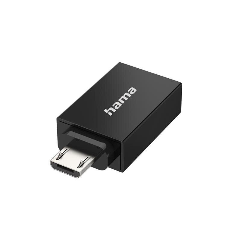 Hama USB mikro-> USB A hind ja info | USB jagajad, adapterid | kaup24.ee