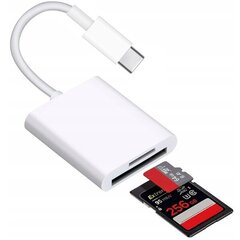Адаптер, устройство для чтения карт памяти, USB-C, micro SD/TF цена и информация | Адаптеры и USB-hub | kaup24.ee
