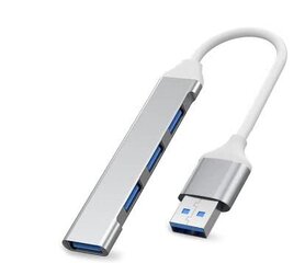 Разъем 4 порта USB 3.0, белый цена и информация | Адаптеры и USB-hub | kaup24.ee