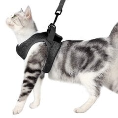 Защитный жилет для кошек, серый, размер M цена и информация | Поводки и ошейники для кошек | kaup24.ee