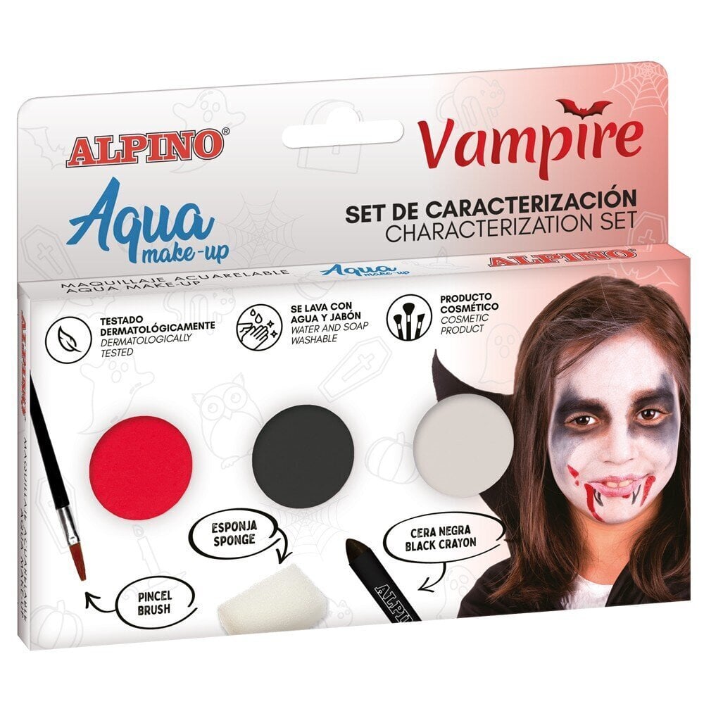 Meigikomplekt Alpino Vampire Aqua make-up 3 värvi цена и информация | Laste ja ema kosmeetika | kaup24.ee