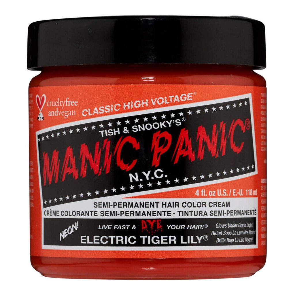 Püsivärv Classic Manic Panic Electric Tiger Lily (118 ml) цена и информация | Juuksevärvid | kaup24.ee