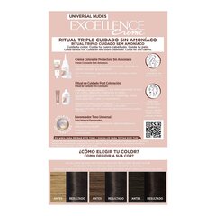 Ammoniaagivaba juuksevärv L'Oreal Make Up Excellence 2u-darkest brunette цена и информация | Краска для волос | kaup24.ee