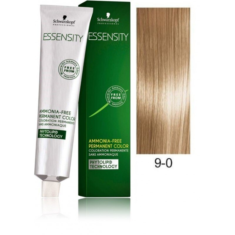 Püsivärv Essensity 9-0 Schwarzkopf Ammooniaagivaba (60 ml) цена и информация | Juuksevärvid | kaup24.ee