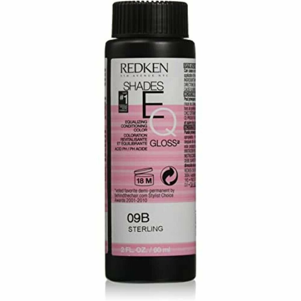 Poolpüsiv värv Redken Shades EQ 09B sterling (3 x 60 ml) цена и информация | Juuksevärvid | kaup24.ee