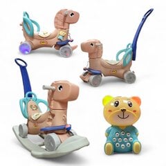 Лошадка-качалка 3в1 Aoli, розовая цена и информация | Игрушки для малышей | kaup24.ee