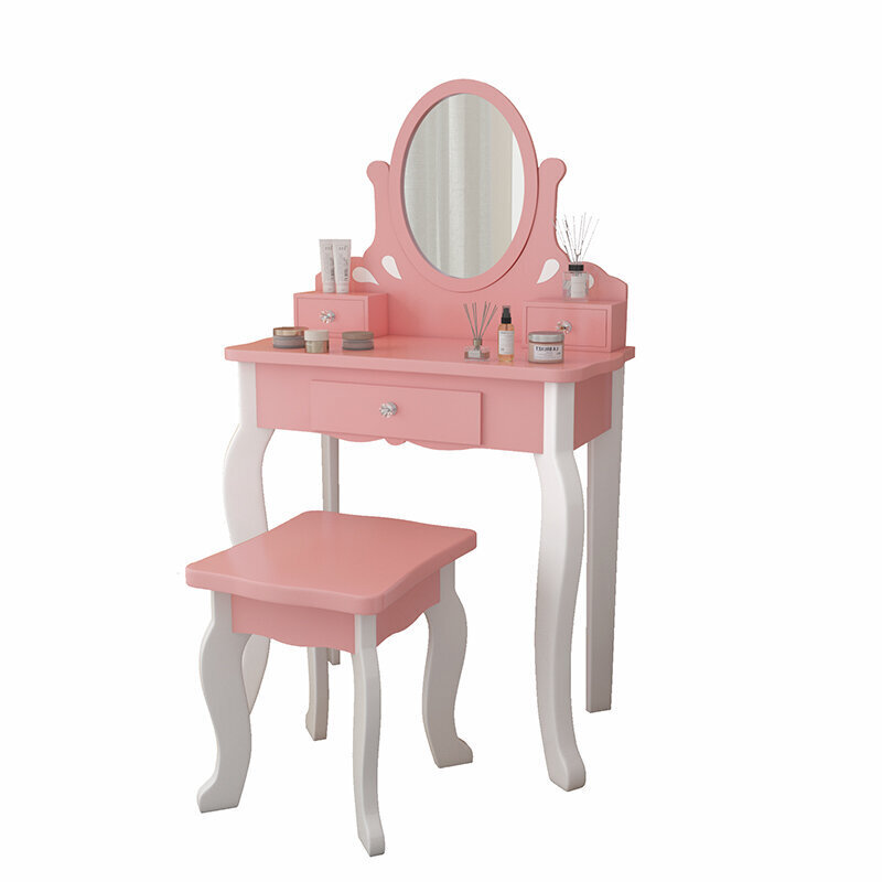 Laste tualettlaud peegli ja tooliga KS236-B hind ja info | Tualettlauad | kaup24.ee