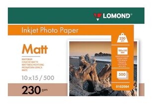 Lomond Photo Inkjet Paper Matte 230 g/m2 A4, 50 sheets цена и информация | Аксессуары для фотоаппаратов | kaup24.ee