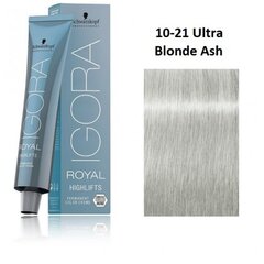 Püsivärv Igora Royal Highlifts Schwarzkopf 10-21 (60 ml) hind ja info | Juuksevärvid | kaup24.ee