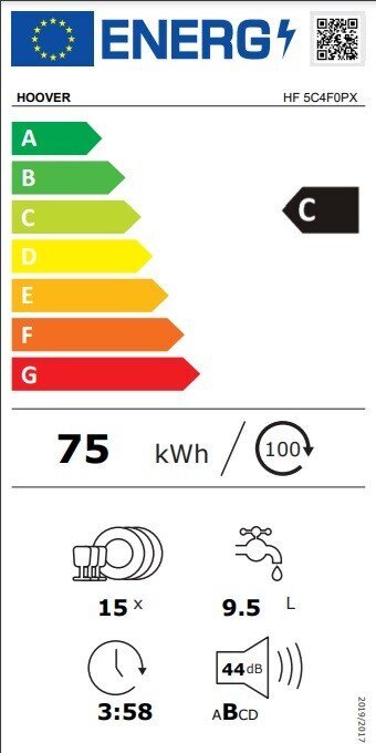 Hoover HF 5C4F0PX hind ja info | Nõudepesumasinad | kaup24.ee