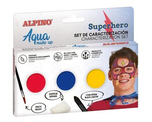 Meigikomplekt Alpino Superhero Aqua make-up 3 värvi, 1tk цена и информация | Косметика для мам и детей | kaup24.ee