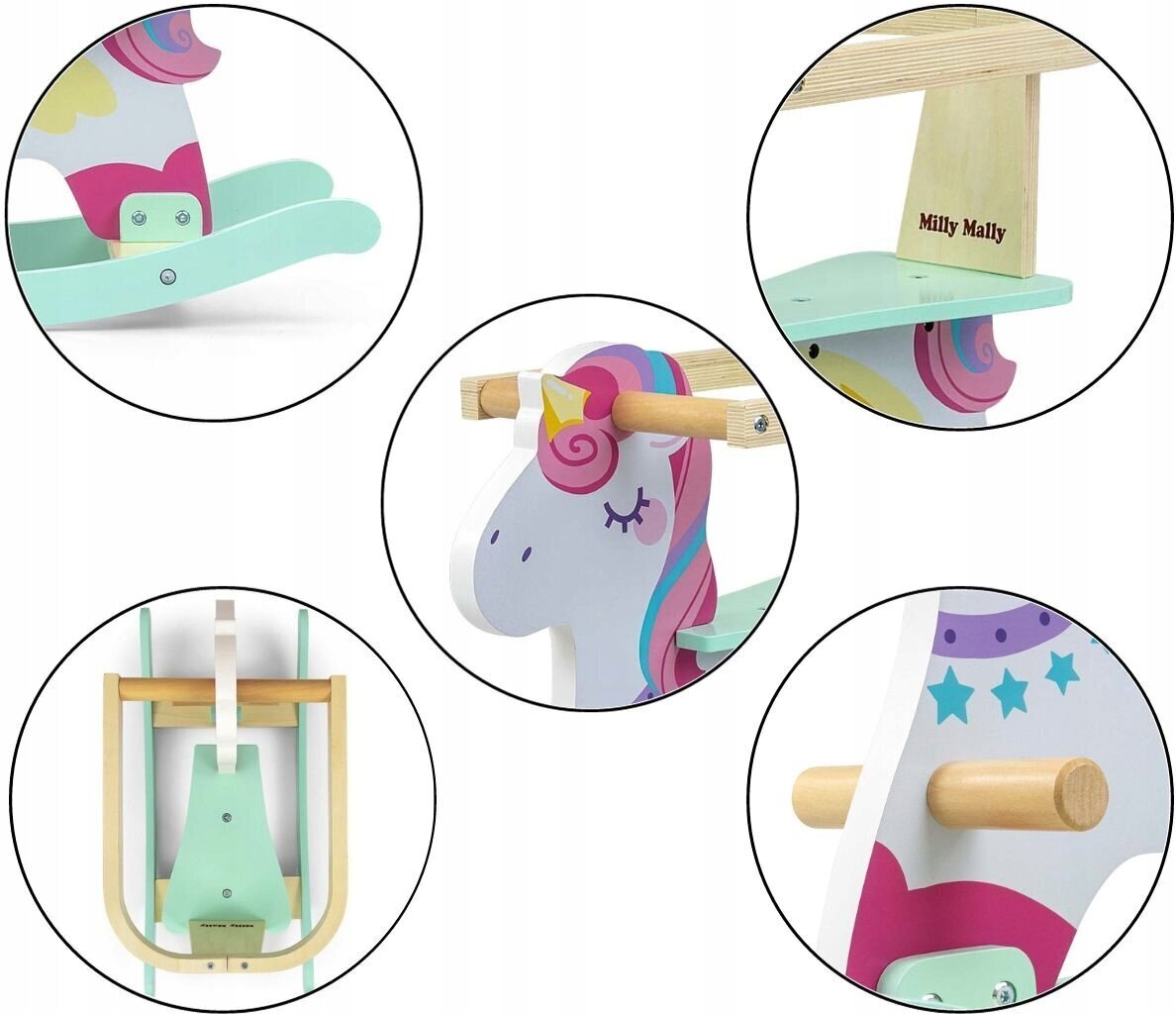 Kiikhobu Milly Mally Unicorn hind ja info | Imikute mänguasjad | kaup24.ee