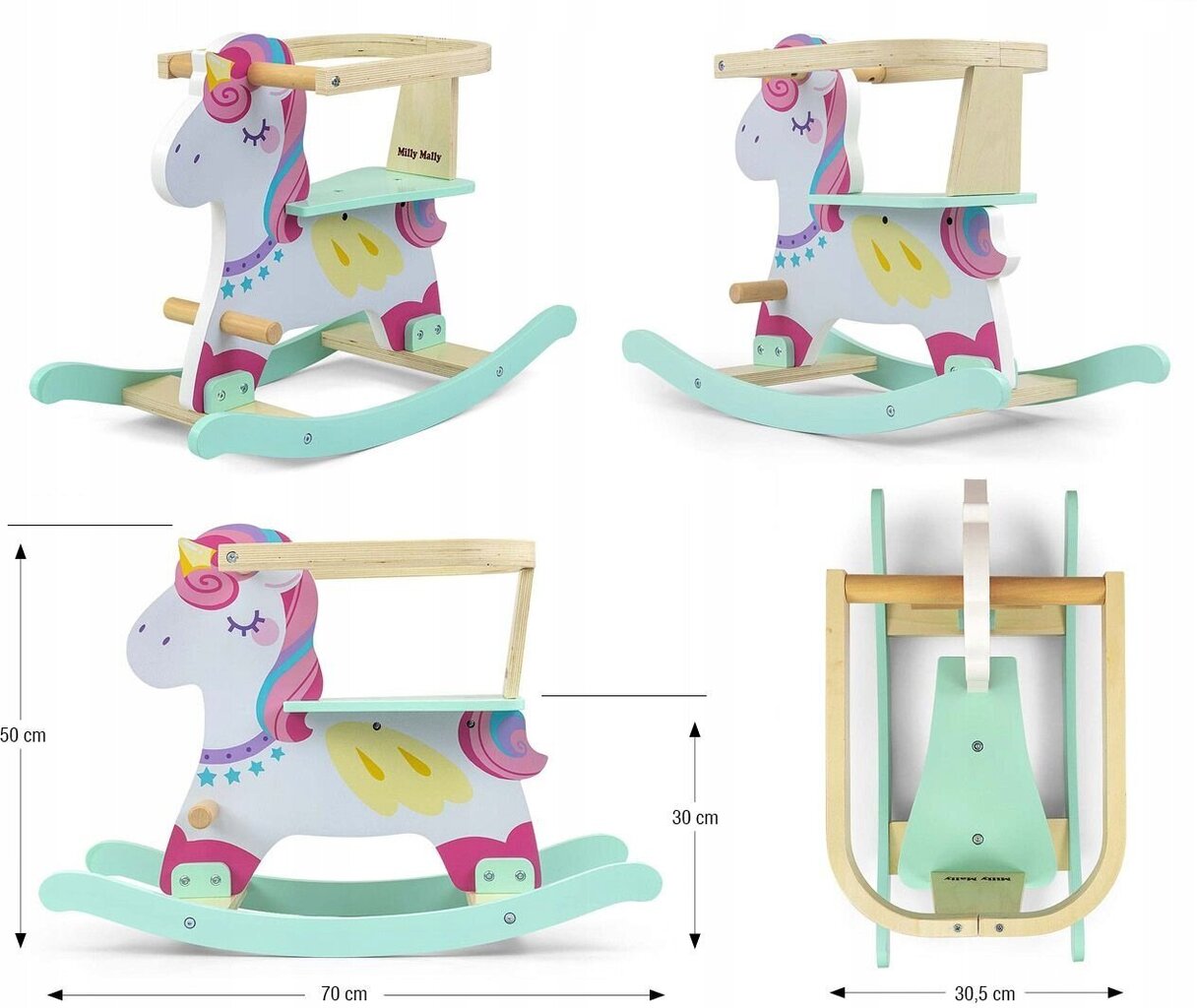 Kiikhobu Milly Mally Unicorn hind ja info | Imikute mänguasjad | kaup24.ee