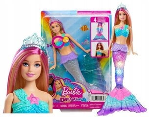 Barbie Doll Malibu Mermaid maagilise taustvalgustusega HDJ36 hind ja info | Tüdrukute mänguasjad | kaup24.ee