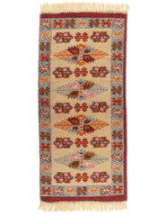 Vaip Kilim, kastanpruun, 60x120 cm цена и информация | Коврики | kaup24.ee