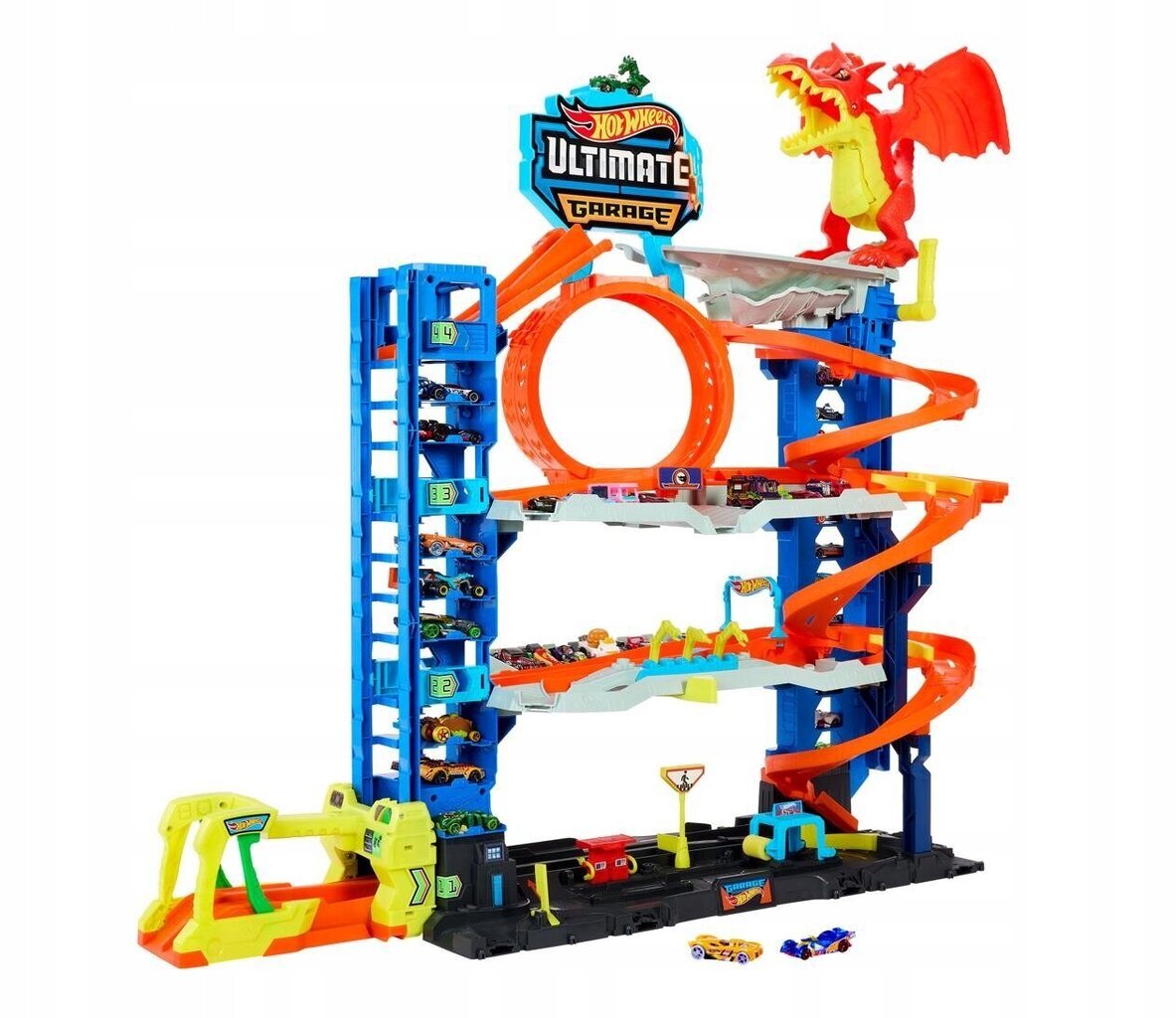 Hot Wheels City Mega Garage Dragon Attack HKX48 hind ja info | Poiste mänguasjad | kaup24.ee