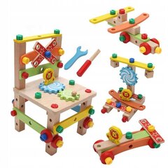 Puidust Montessori tool klotsidega цена и информация | Игрушки для мальчиков | kaup24.ee