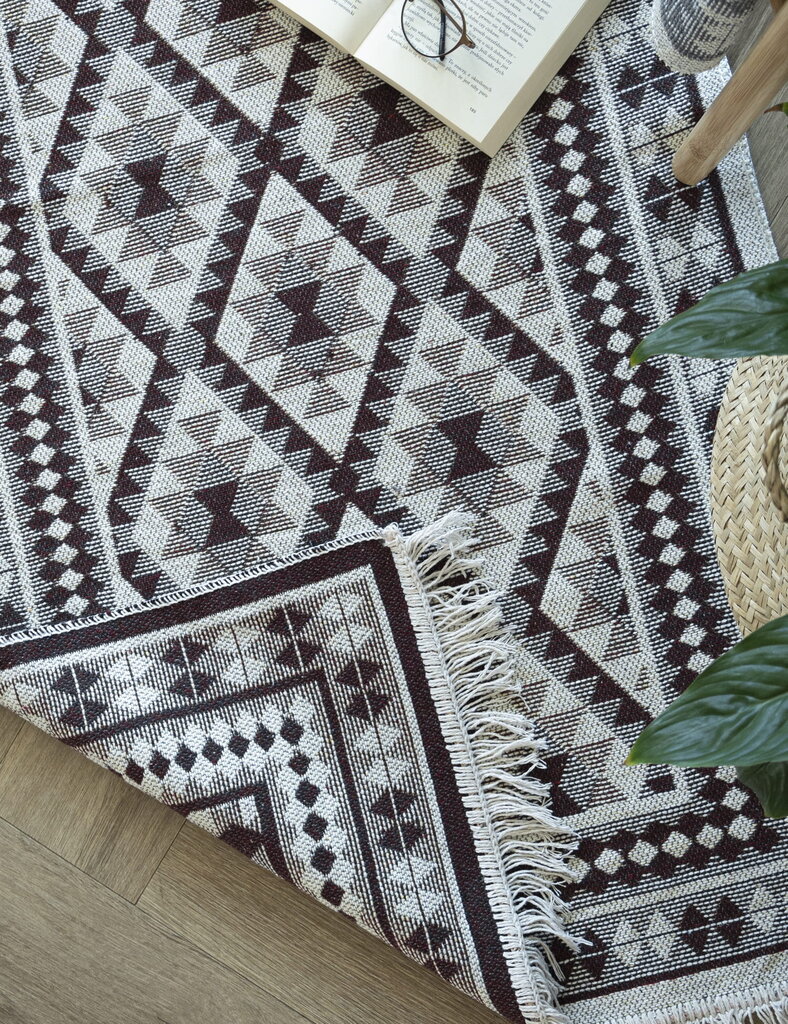 Vaip Kilim, pruun, 70x140 цена и информация | Vaibad | kaup24.ee