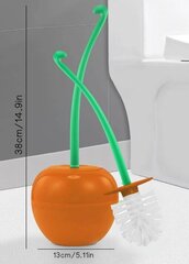 Туалетная щетка - оранжевая ягода цена и информация | Аксессуары для ванной комнаты | kaup24.ee
