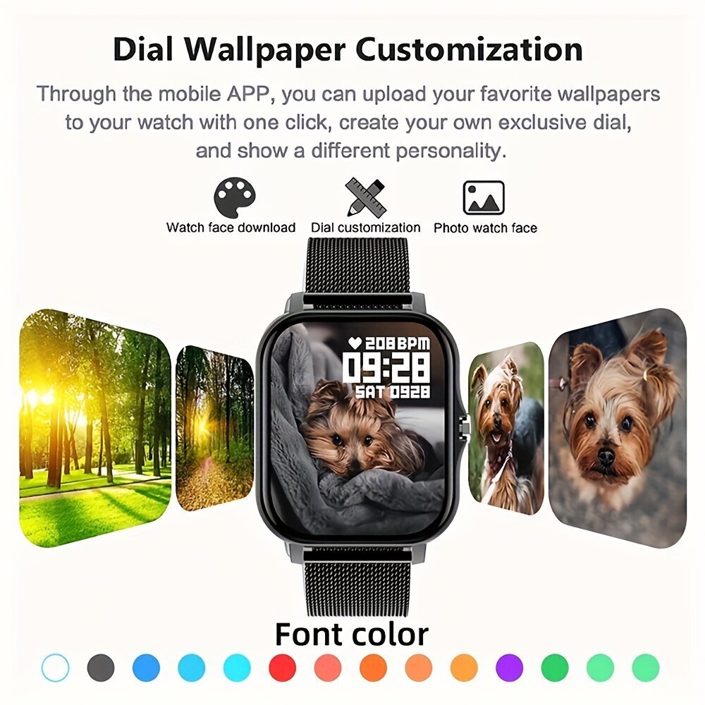 Smart watch, pilko metalo hind ja info | Nutikellad (smartwatch) | kaup24.ee