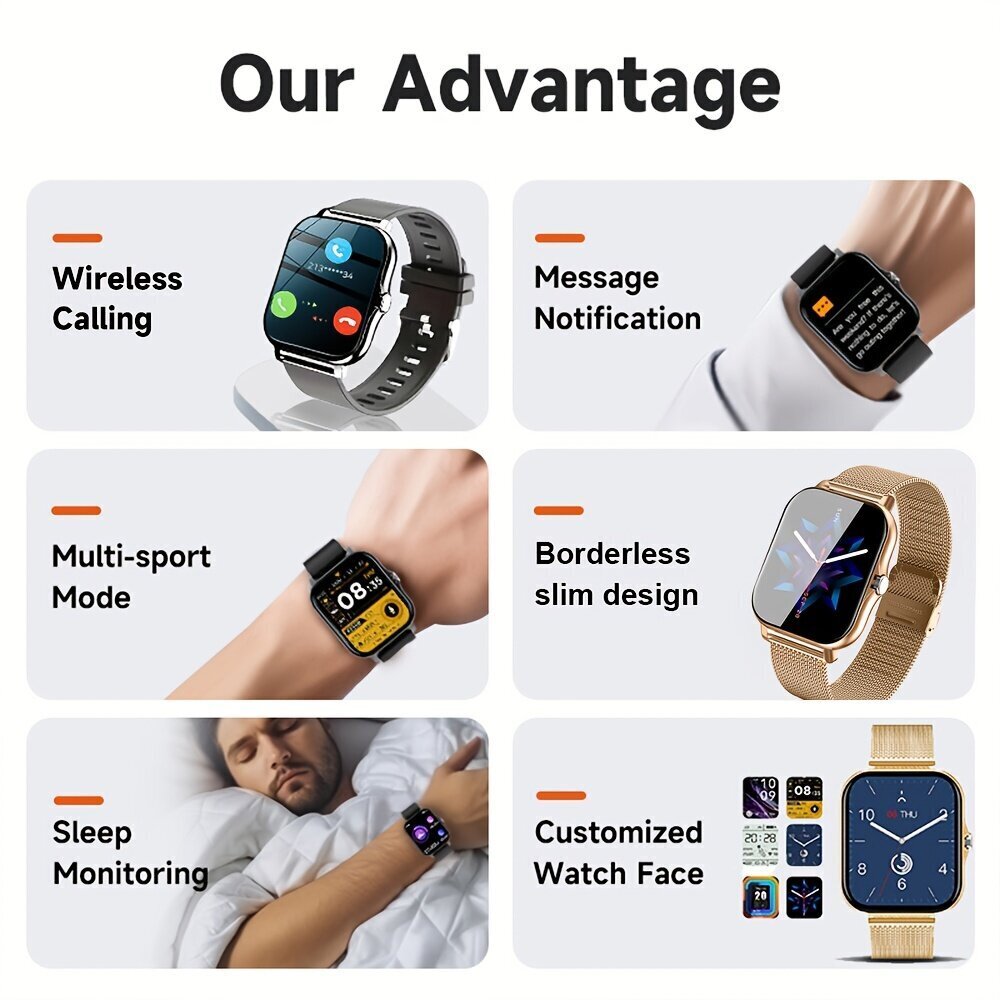 Smart watch, pilko metalo hind ja info | Nutikellad (smartwatch) | kaup24.ee