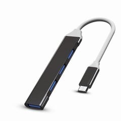 Адаптер 4-Port USB 3.0/2.0 Data Hub, Ultra-Slim 5Gbps USB-C цена и информация | Адаптеры и USB-hub | kaup24.ee