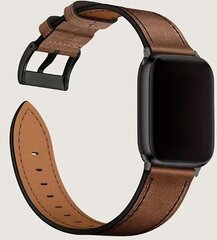 Apple Watch 8 7 6 käevõru 42mm 44mm 45mm 49mm pruun цена и информация | Аксессуары для смарт-часов и браслетов | kaup24.ee